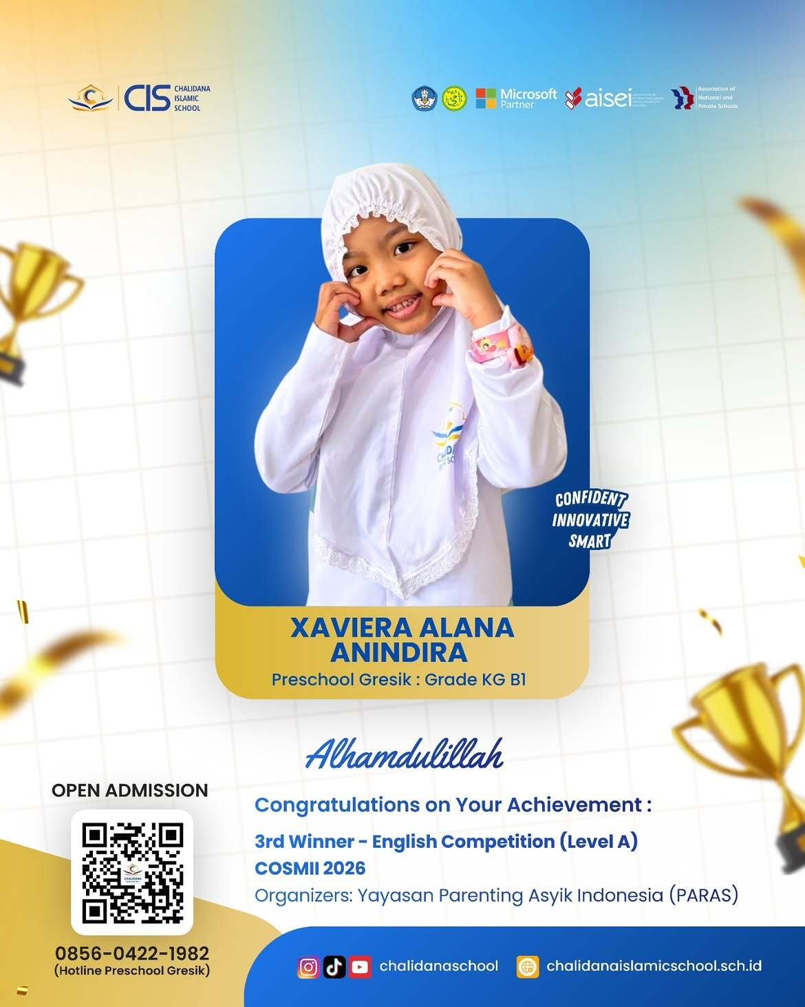 Alhamdulillah, another wonderful achievement from our Preschool department!