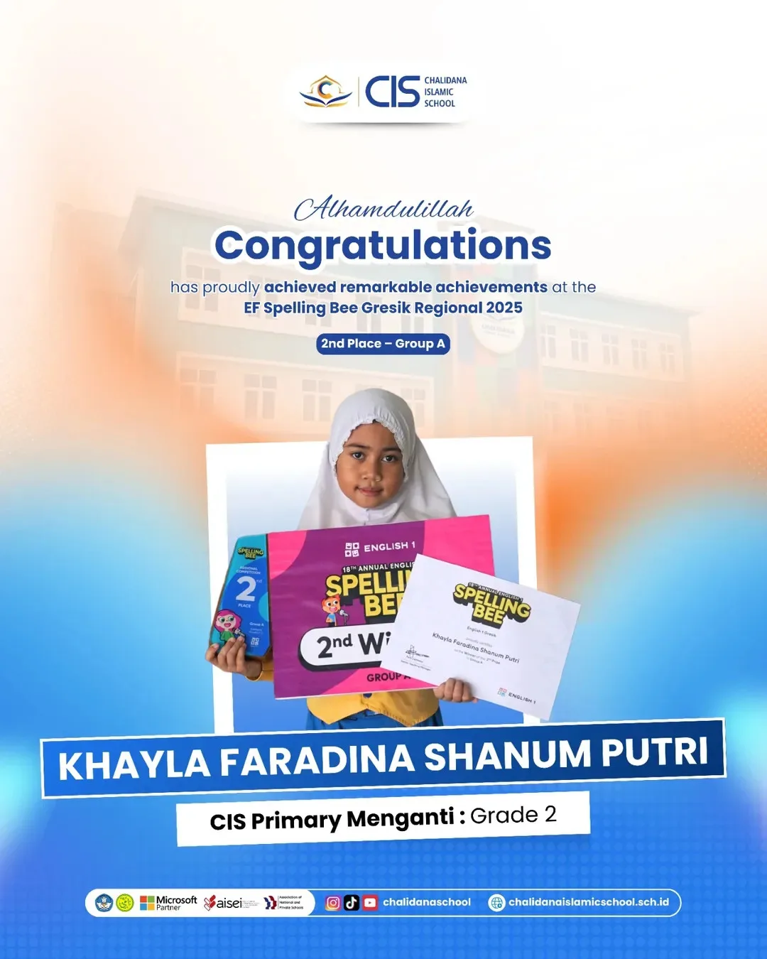 CIS Primary Menganti Achieves Success at the 2025 EF Spelling Bee Gresik Regional Competition!