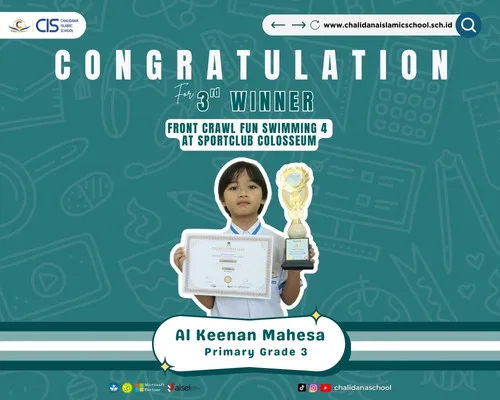 Alkeenan Achieved 3rd Winner Crawl Category in Fun Swimming 4