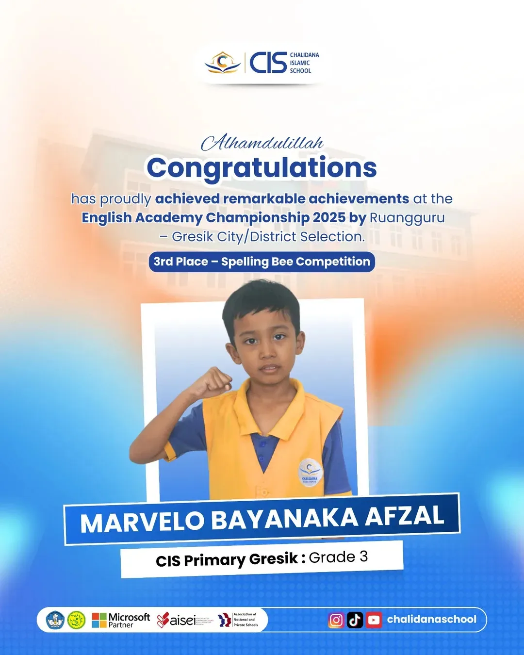 Honoring Marvelo’s Remarkable Achievement at the English Academy Championship 2025