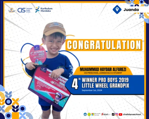 Haydar achieved 4th place in the Pro Boys 2019 Little Wheel Grandprix