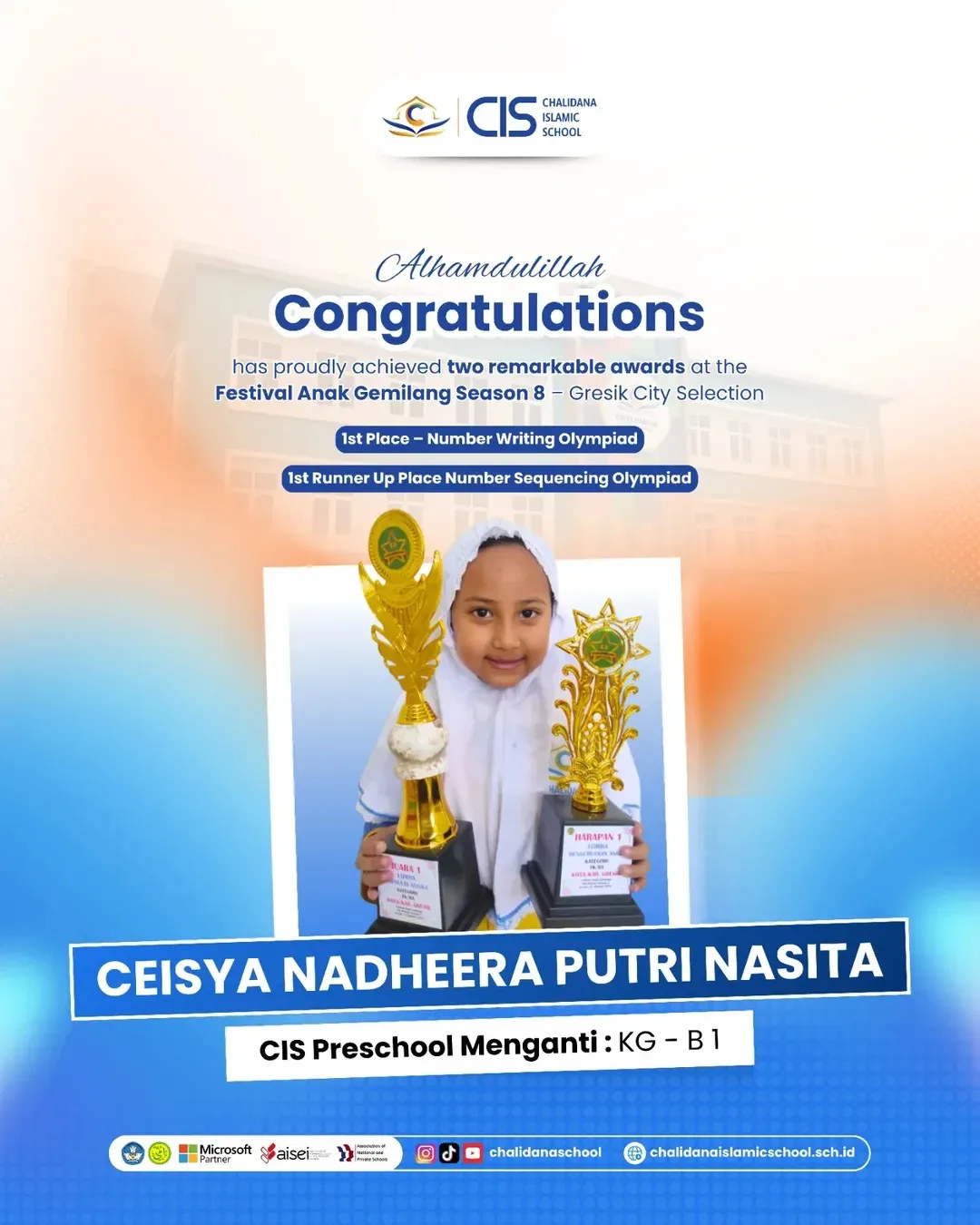 Proud! CIS Preschool Menganti Students Sweep the Board at the Gemilang Children's Festival Season 8