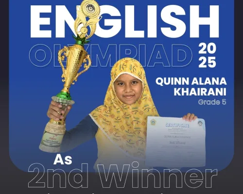 Quinn Alana Khairani Wins 2nd Place in 2025 English Olympiad! 🏆