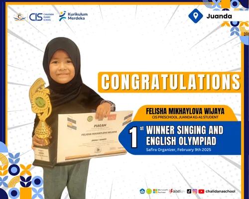 1st Winner of Singing and English Olympiade Competition