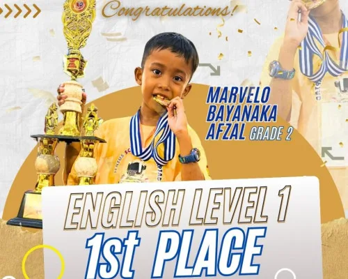 Marvelo Bayanaka Afzal Shines with 1st Place in English at JSO 2025!