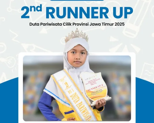 We’re thrilled to share that Aisyah Putrilia Wicaksana, Grade 3 student of CIS Primary Juanda, has achieved 2nd Runner Up in the Duta Pariwisata Cilik Provinsi Jawa Timur 2025!