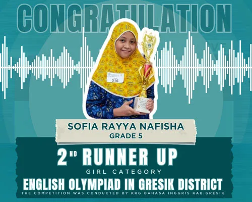 2nd Runner Up Girl Category English Olympiad in Gresik District