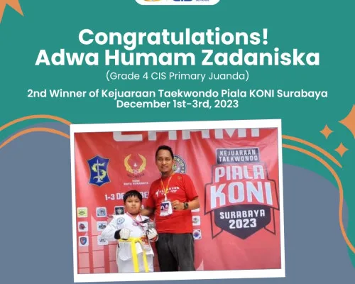 2nd Winner of Kejuaraan Taekwondo Piala KONI Surabaya