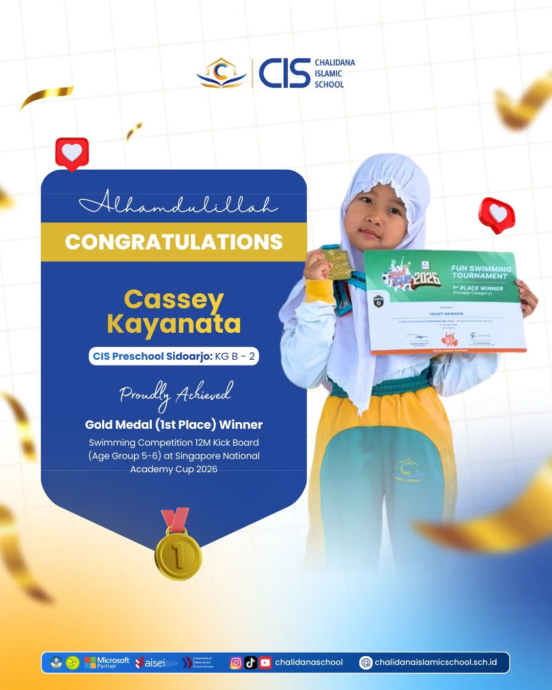 CIS Preschool Sidoarjo Wins Gold Medal at International Event