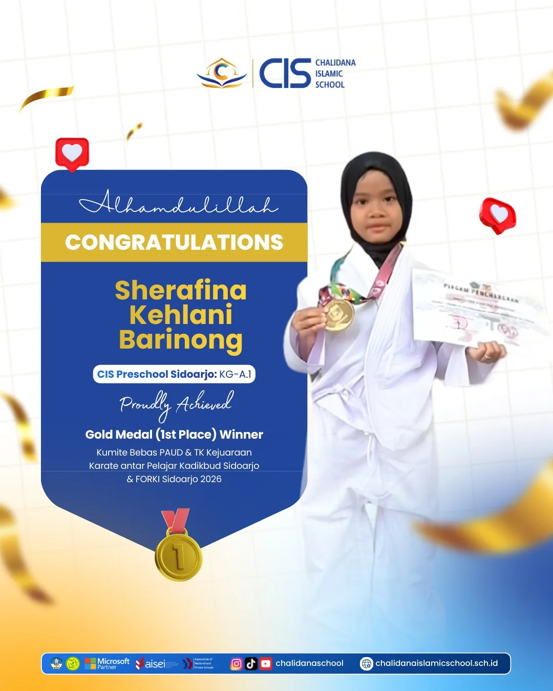 Congratulations, Sherafina Kehlani Barinong!