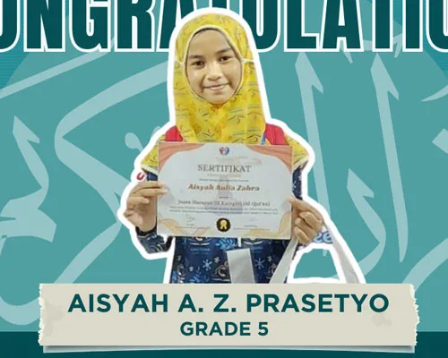 3rd runner-up position in the Al-Quran category at the National Outstanding Olympiad