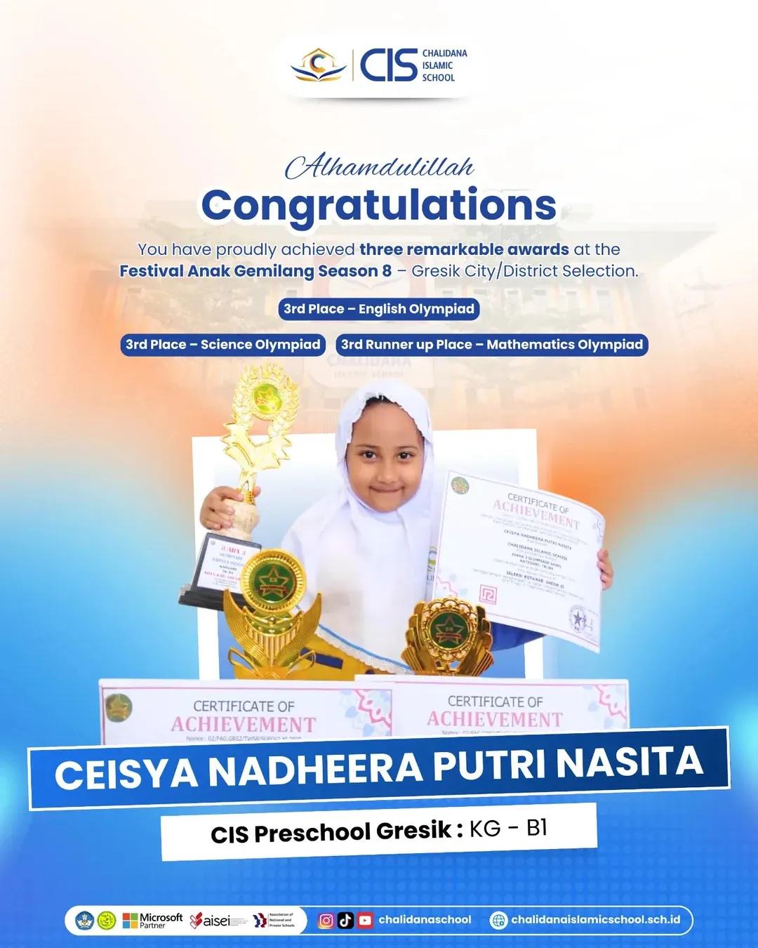 Celebrating Our Little Champions at CIS Preschool Gresik