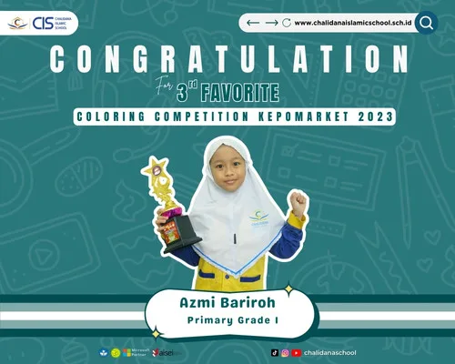 Azmi Bariroh secured 3rd Favorite in the coloring competition at Kepomarket 2023