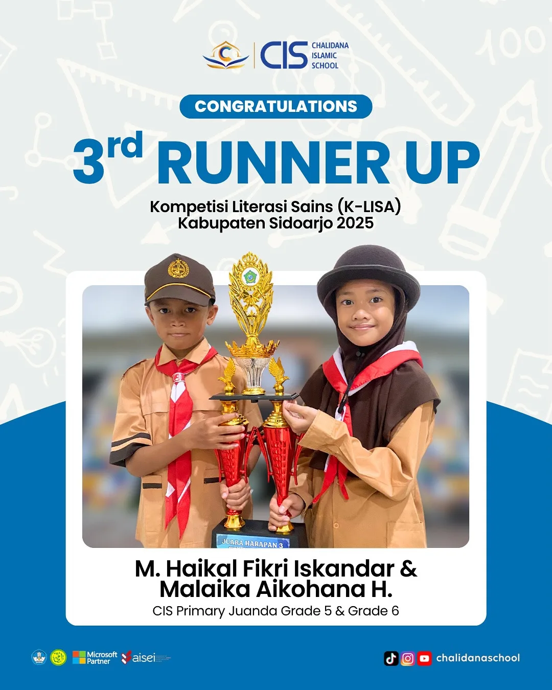 Proud! CIS Juanda Student Wins 3rd Place in the 2025 K-LISA Science Literacy Competition