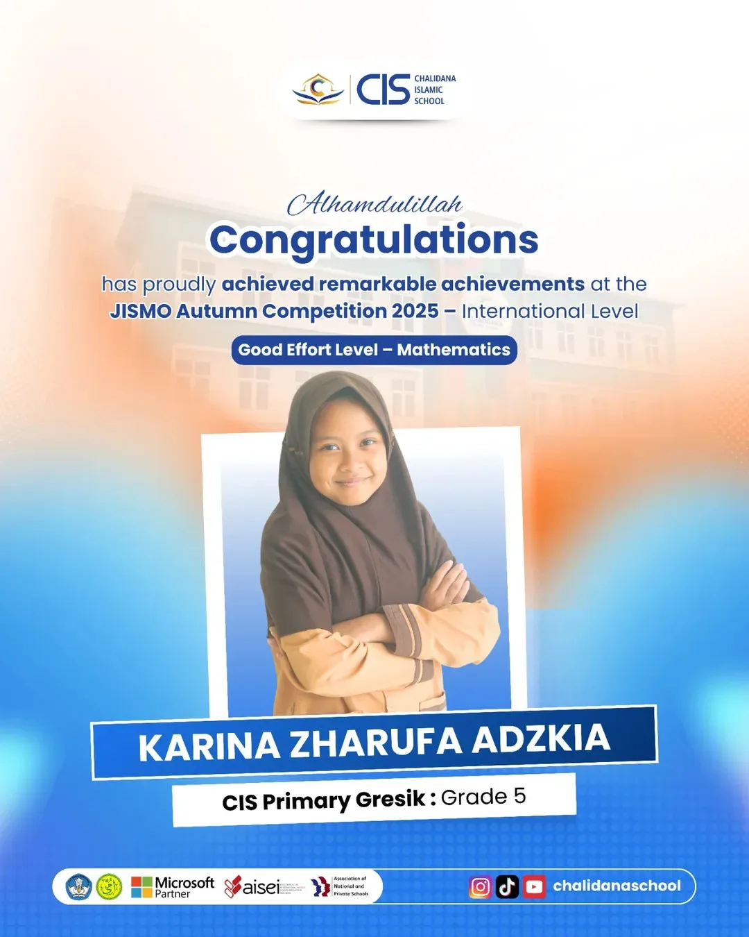 Prestasi Karina di JISMO Autumn Competition 2025!