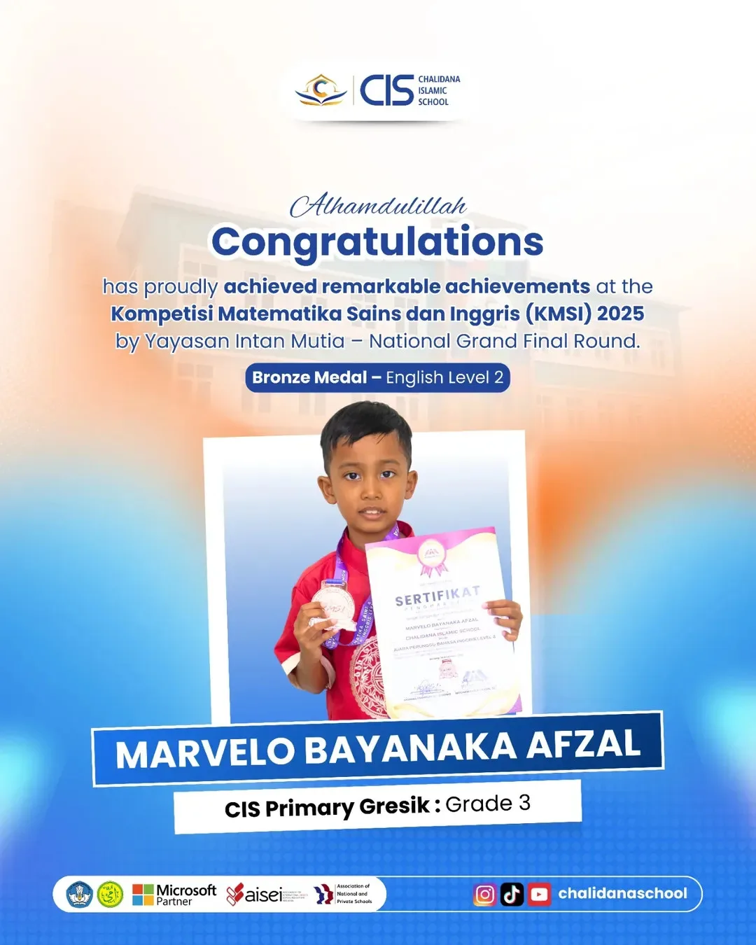 Celebrating Excellence: Marvelo Wins Gold Medal at KMSI 2025