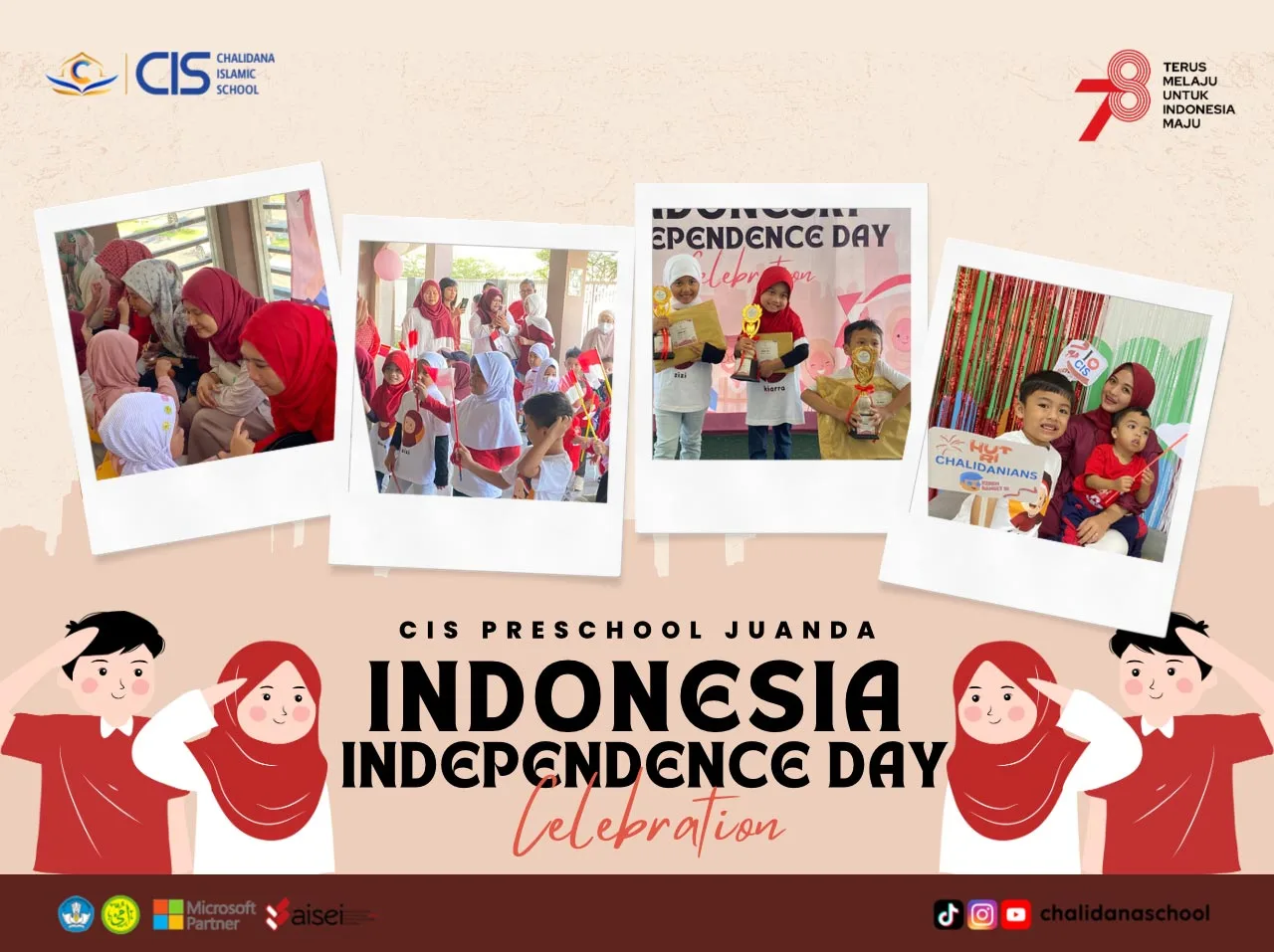 Celebrating 78 Years of Indonesian Independence at CIS Preschool Juanda!