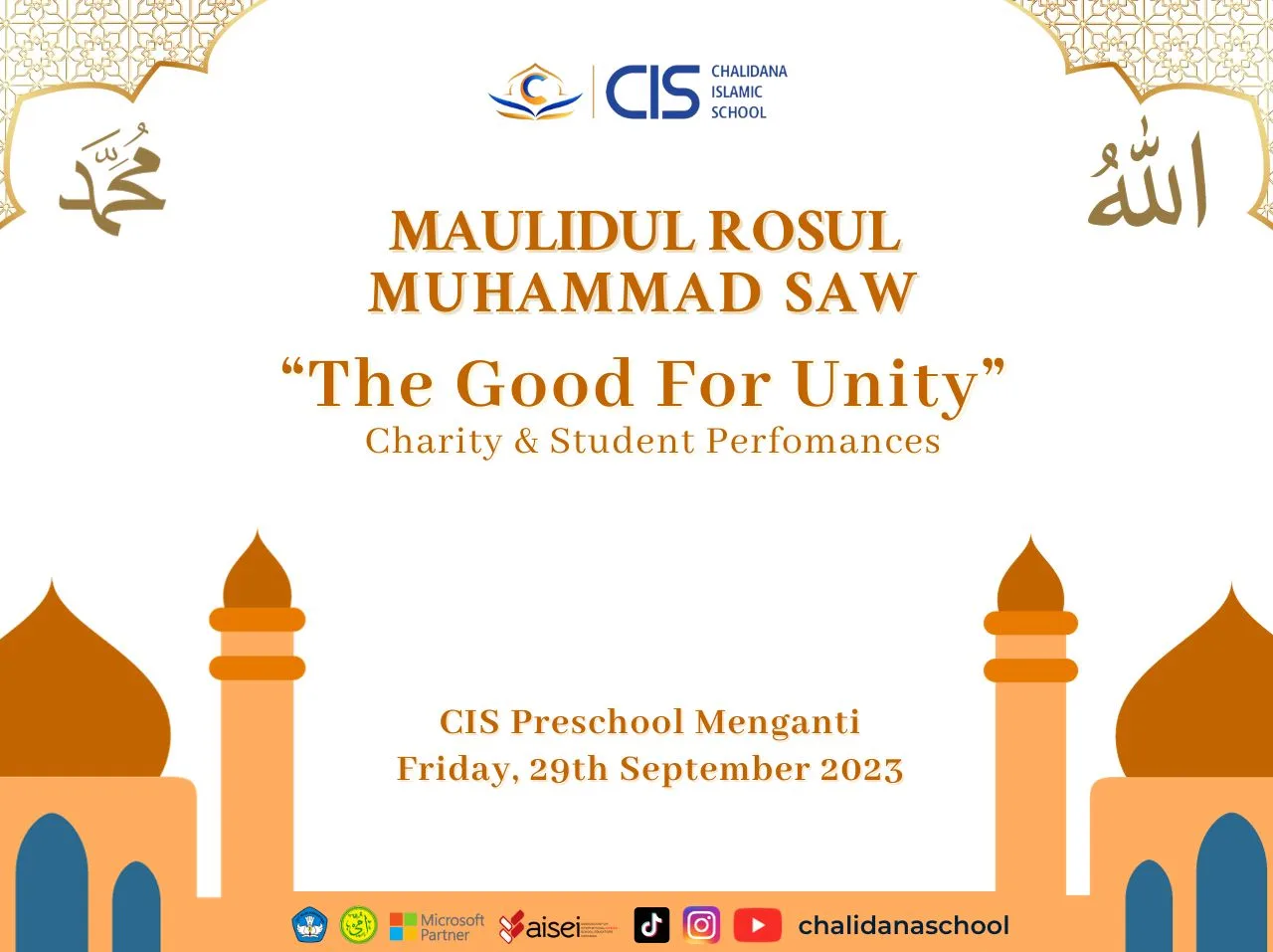 Maulidur Rasul at CIS Preschool Menganti