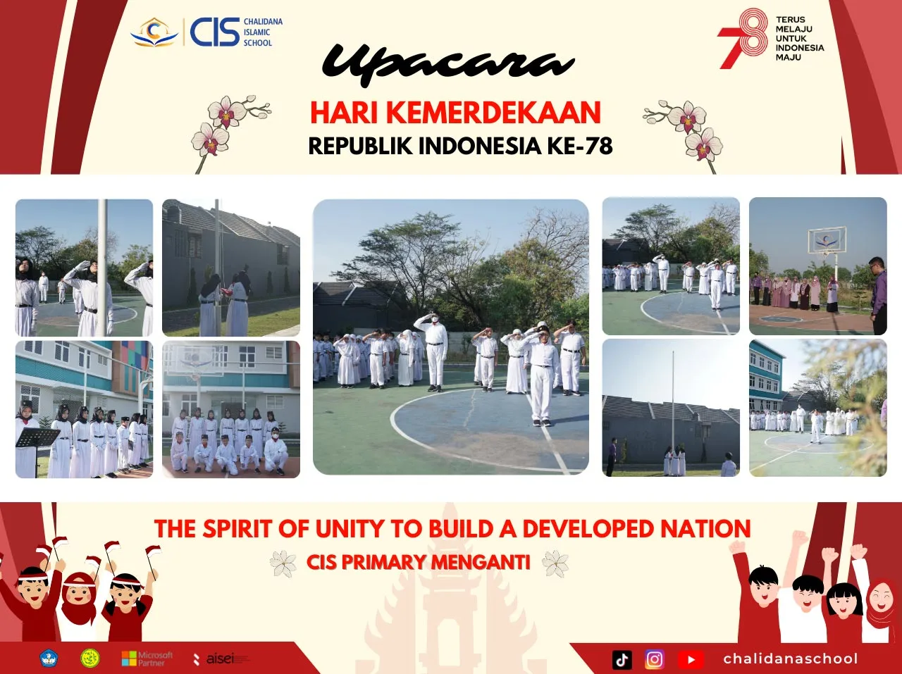 Flag Hoisting Ceremony of Indonesia Independence Day