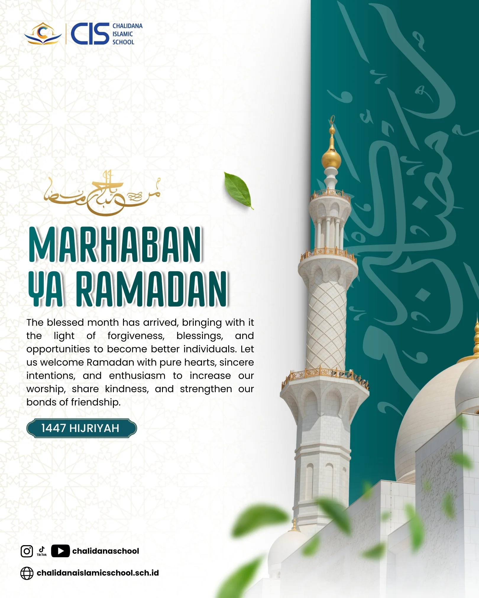 Welcoming the Holy Month of Ramadan