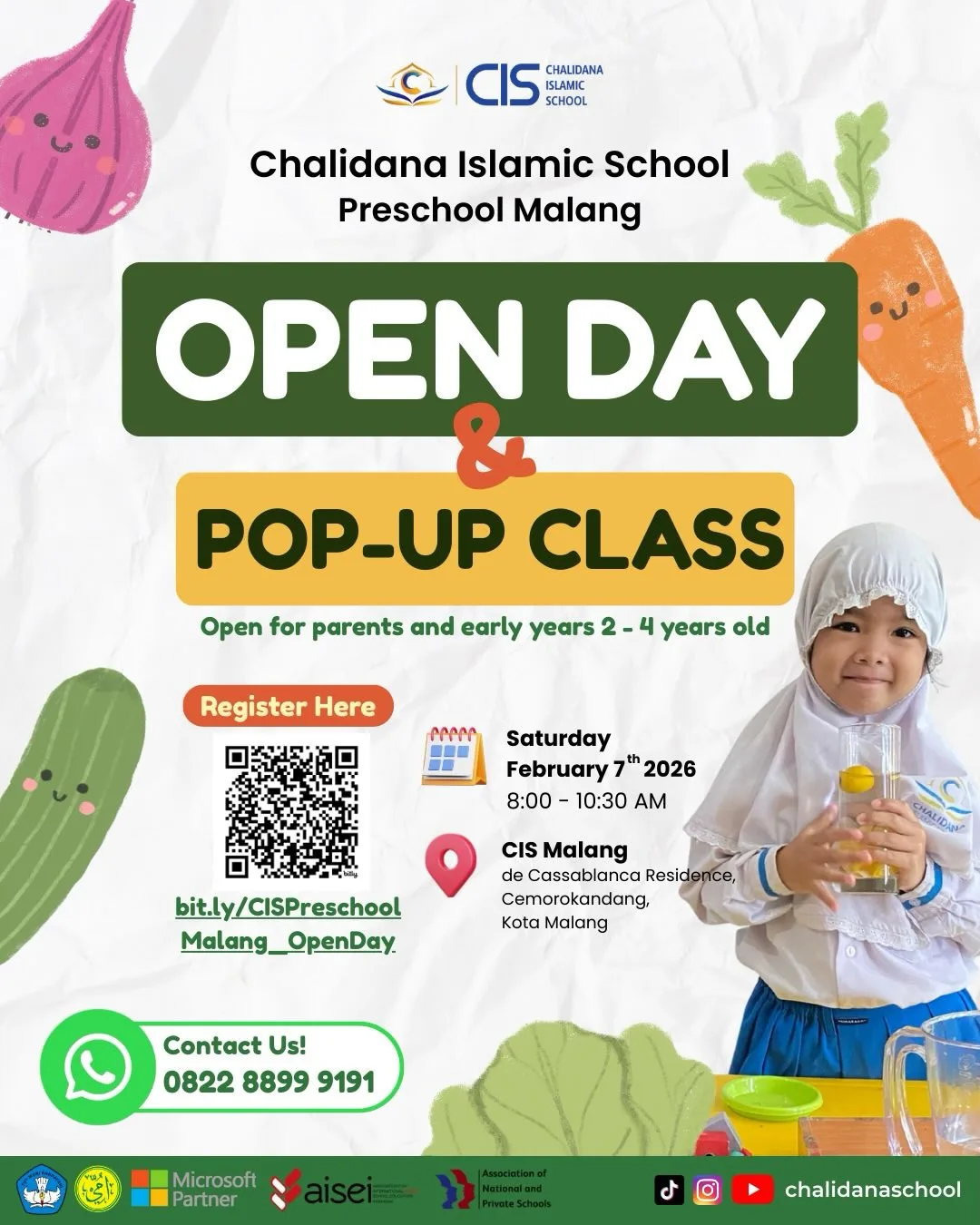 OPEN DAY & POP-UP CLASS Chalidana Islamic School Preschool Malang