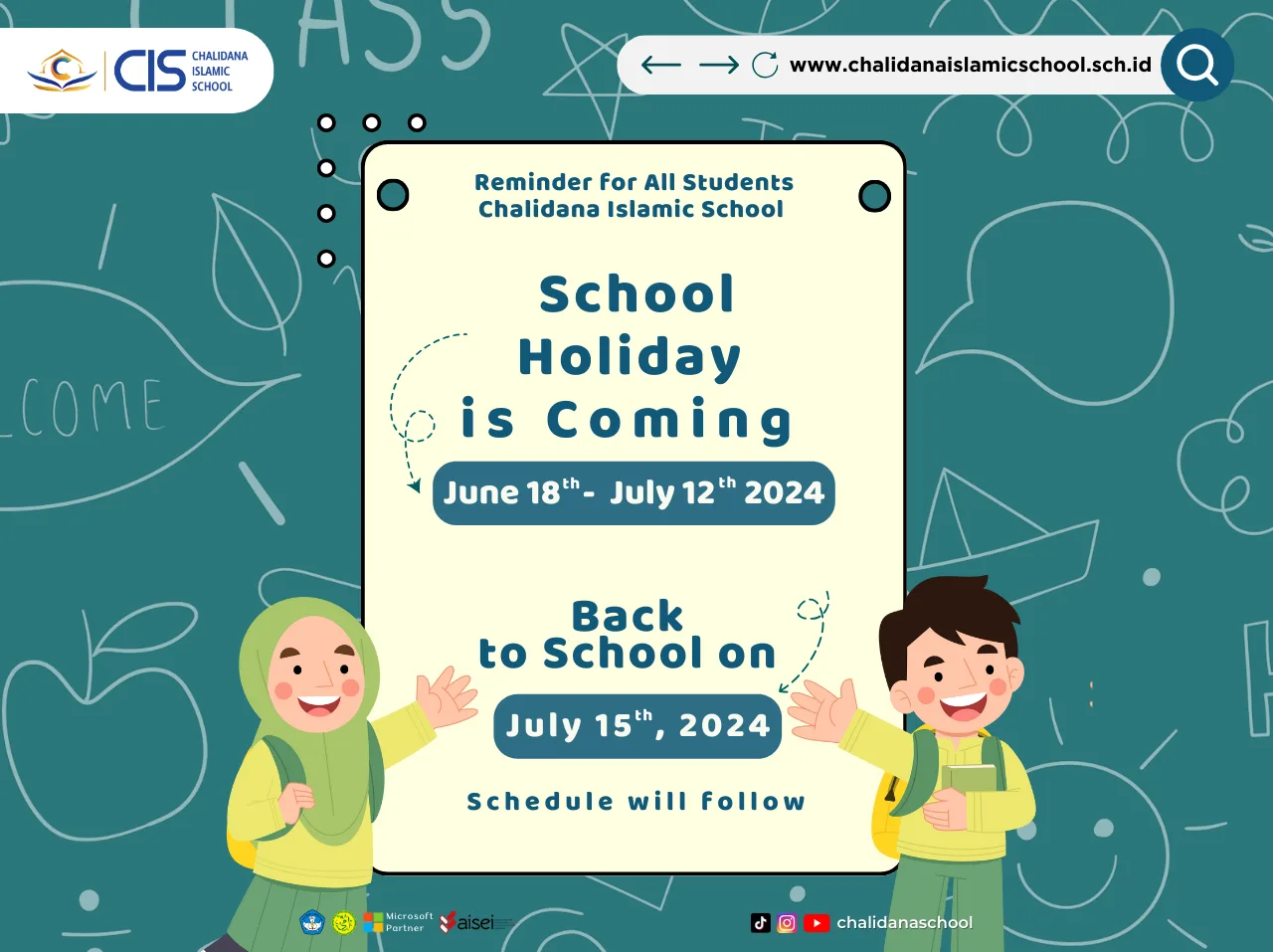 📢 School Holiday Announcement 📢